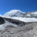 während dem Abstieg zur Turtmannhütte, konnten wir kurz nach Punkt 3090 m.ü.M. dieses Panorama geniessen