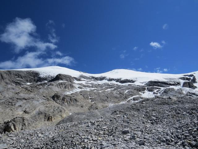 Blick hinauf zum Äusseren Barrhorn links, und zum Inneren Barrhorn rechts