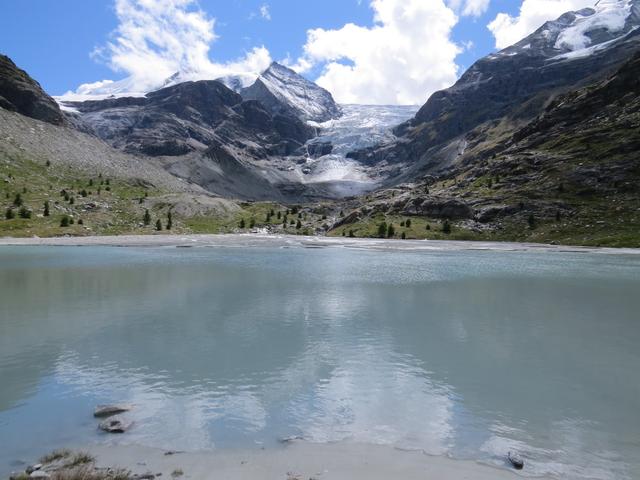 Blick vom Turtmannsee 2194 m.ü.M. zum Turtmanngletscher