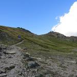 Blick zurück zum kleinen ungefährlichen Übergang