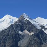 Blick zum Weisshorn, Brunegghorn und Bishorn