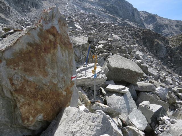 beschwerliche Abschnitte in grobem Blockgestein gibt es trotz aufwendiger Trassierung immer wieder