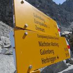 Wegweiser im Grosse Grabe