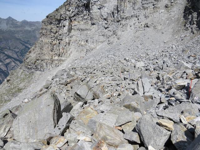 Blick zurück in den Grossen Graben