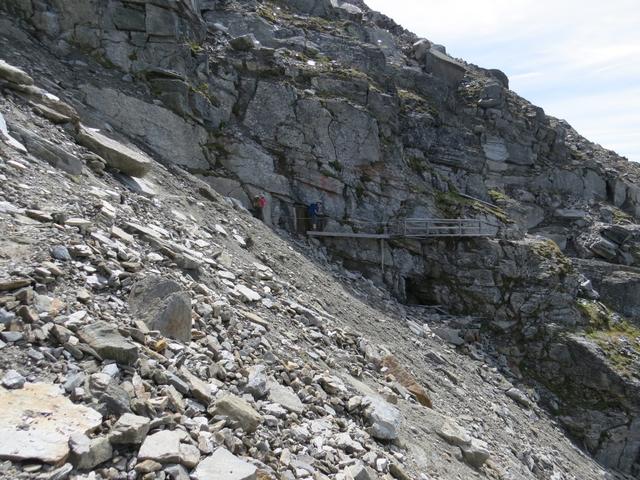 bei Punkt 2658 m.ü.M. der Europaweg erweist sich als echter Hindernisparcours