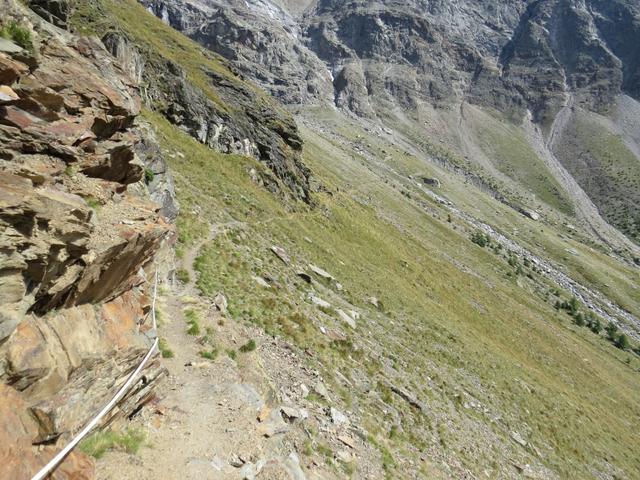 gut ersichtlich unser weiterer Wegverlauf