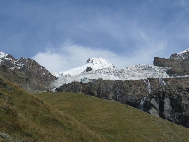 eindrücklich wie der Hohberggletscher über den geschliffenen Fels lappt