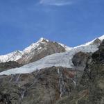 Blick hinauf zum Hohberggletscher