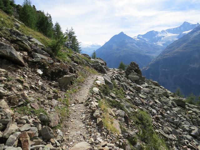 direkt vor uns der Mettelhorn. Was für ein Erlebnis als wir dort oben standen