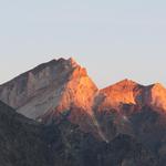 Blick zu den Barrhörner. Dort oben sind wir auch schon gestanden