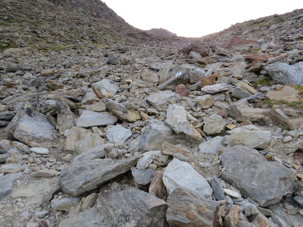 nach dem passieren von Punkt 2820 m.ü.M. hat man das gröbste hinter sich