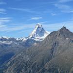 einmalig ist der Blick auf den "schönsten" Berg der Alpen, das Matterhorn