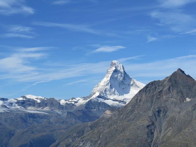 Matterhorn und das Mettelhorn. Was für ein grandioses Erlebnis als wir dort oben standen