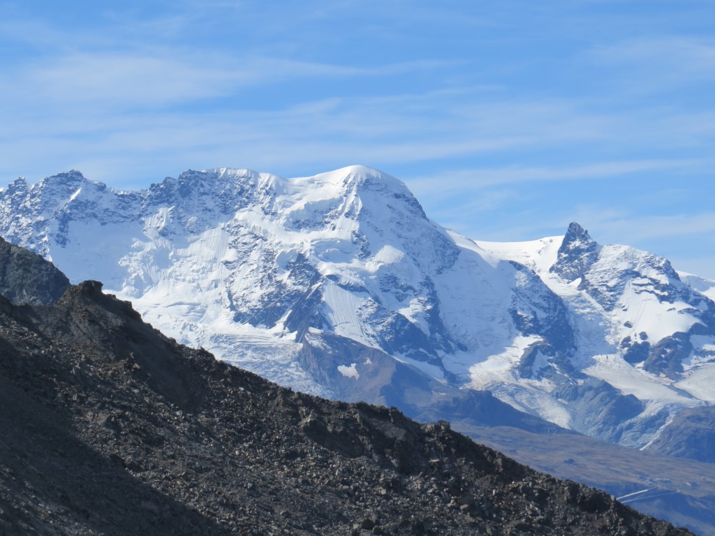 Blick zum Breithorn und Klein Matterhron