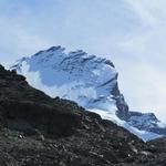 letzter Blick Richtimg Dom, der höchste Gipfel ganz auf Schweizer Boden