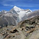 beim Abstieg begleitet uns das Weisshorn