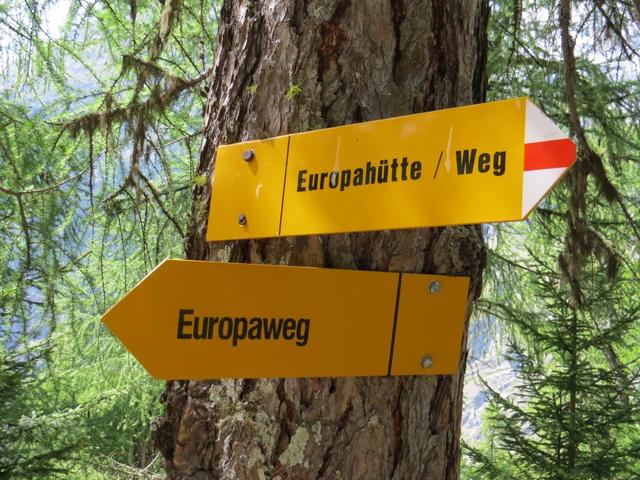 hier verlassen wir nun den Europaweg. Wir können abschliessend bestätigen: ein grandioser Bergweg