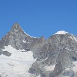 Blick zum Ober Gabelhorn 4063 m.ü.M. und zur Wellenkuppe 3903 m.ü.M.