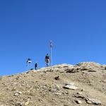 wir erreichen den Gipfel des Oberrothorn 3414 m.ü.M.