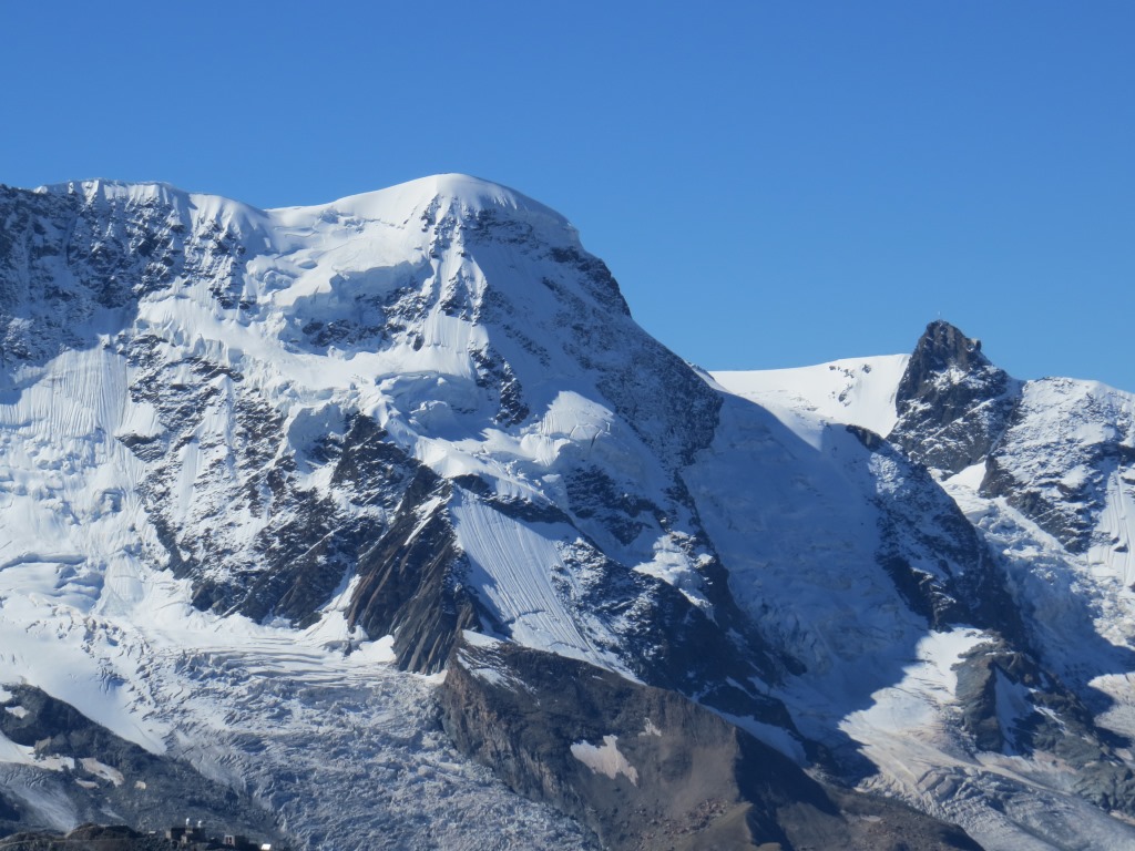 Blick zum Breithorn und Klein Matterhorn