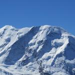 Blick zum Liskamm Ostgipfel und Liskamm Westgipfel