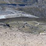 Blick hinab zur Fluealp