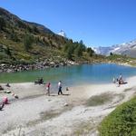 wir erreichen den vierten See der Wanderung und zwar der Grüensee 2300 m.ü.M.