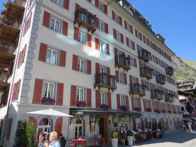 in diesem Hotel übernachtete jeweils Edward Wymper als er in Zermatt weilte