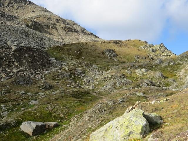 ...nun in südwestlicher Richtung zu Punkt 2577 m.ü.M.