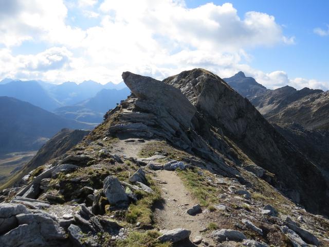 der Bergweg ist immer gut ersichtlich