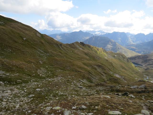 bei der Martschallücke 2684 m.ü.M., biegen wir rechts ab...