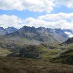 Blick ins Val Maighels, Maighelshütte und Maighelsgletscher