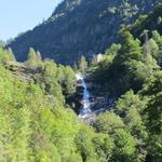 der kleine Wasserfall des Ri della Valle di Prato, oberhalb von Monte die Predee