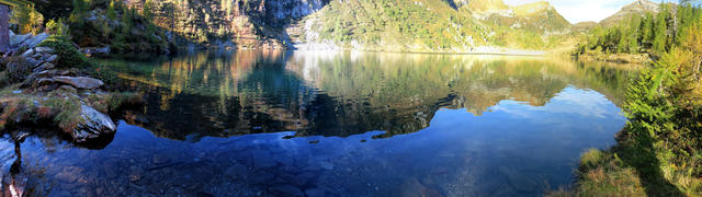 schönes Breitbildfoto vom Lago d'Alzasca. Bei Breitbildfotos nach dem anklicken, immer noch auf Vollgrösse klicken