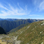 schönes Breitbildfoto mit Blick Richtung Valle Vergeletto