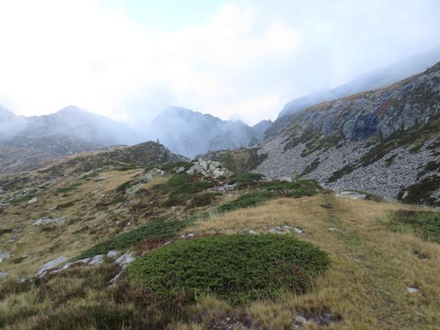 ein bisschen weglos, schlechte Markierungen, so beginnt unser Wandertag