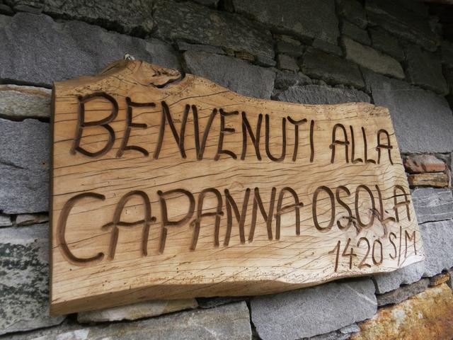 die Hütte ist – wie auf der Alpe di Spluga – für Selbstversorger eingerichtet...