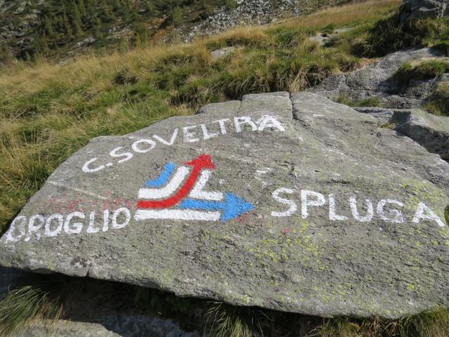 hier treffen wir auf die Via Alta Vallemaggia