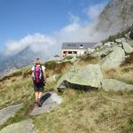 wir laufen zurück zum Rifugio Tomeo