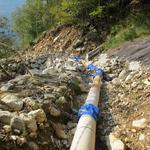 jetzt im Abstieg macht uns diese Baustelle nichts mehr aus. Wir haben diesen Lago im Kopf