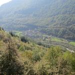 Blick auf Brogio und das Val Lavizzara