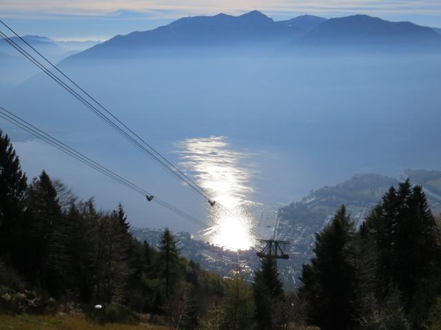 ...hinauf auf die Cardada 1332 m.ü.M. der Hausberg Locarnos