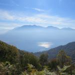 Blick Richtung Monte Tamaro und Monte Gambarogno. Beide haben wir schon besucht