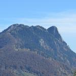 Blick hinauf zum Sassariente. Diesen Gipfel haben wir auch schon besucht