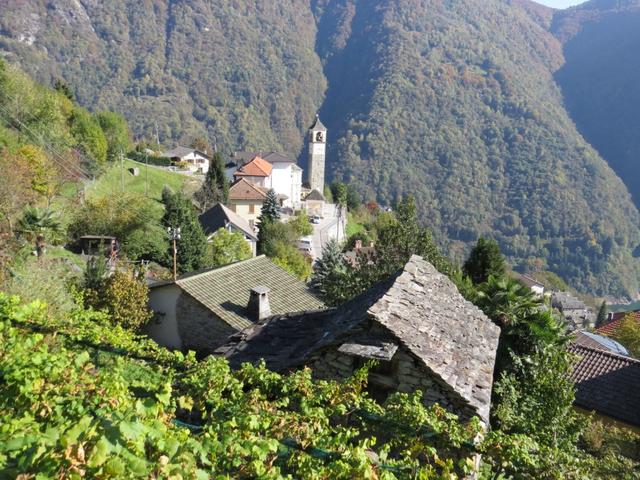 in Mergoscia befindet sich der geografische Mittelpunkt des Tessin