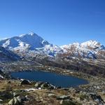 der untere Surettasee mit Pizzo Tambo und Guggernüll