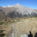 ...geht es nun abwärts bis zu der Weggabelung Räzünscher Alp 2066 m.ü.M.