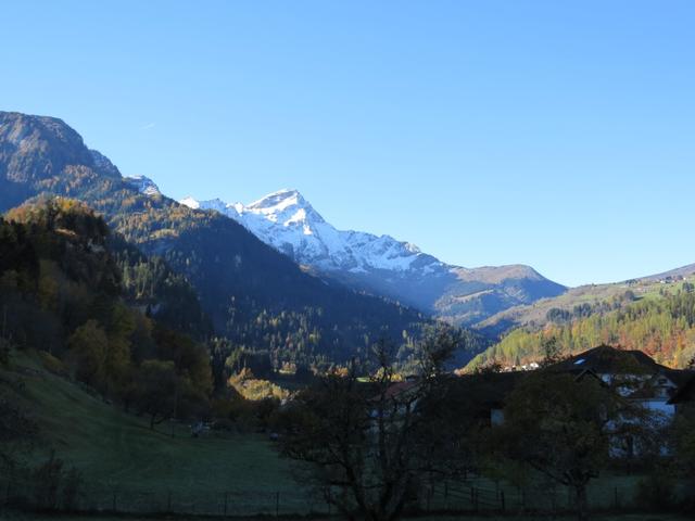 Blick hinauf zum Piz Beverin. Dort oben sind wir auch schon gestanden