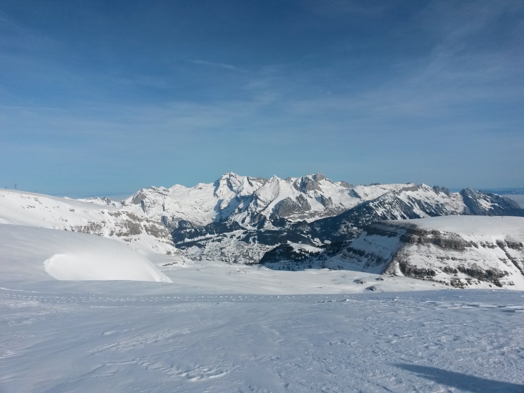 Blick Richtung Säntis, Wildhauser Schafberg und Altmann. Diese Berge haben wir auch schon besucht