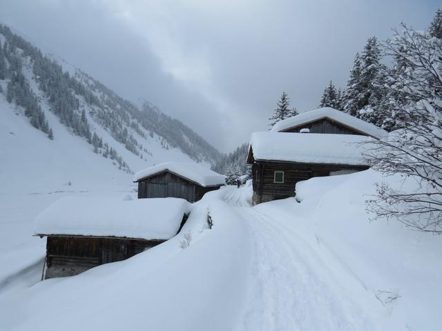 ...und laufen wieder nach Klosters zurück